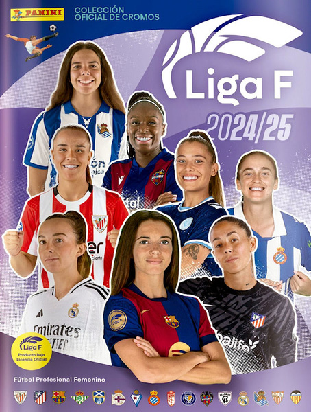 Álbum Vacío De La Liga F 2024-2025 + 25 Sobres - Colección Oficial De Cromos De Fútbol Femenino - Sin Cromos Incluidos